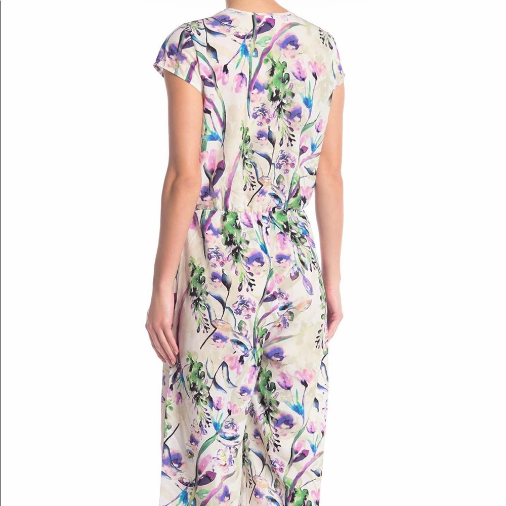 NWT! Wide Leg Watercolor Jumpsuit size L - Picture 2 of 6